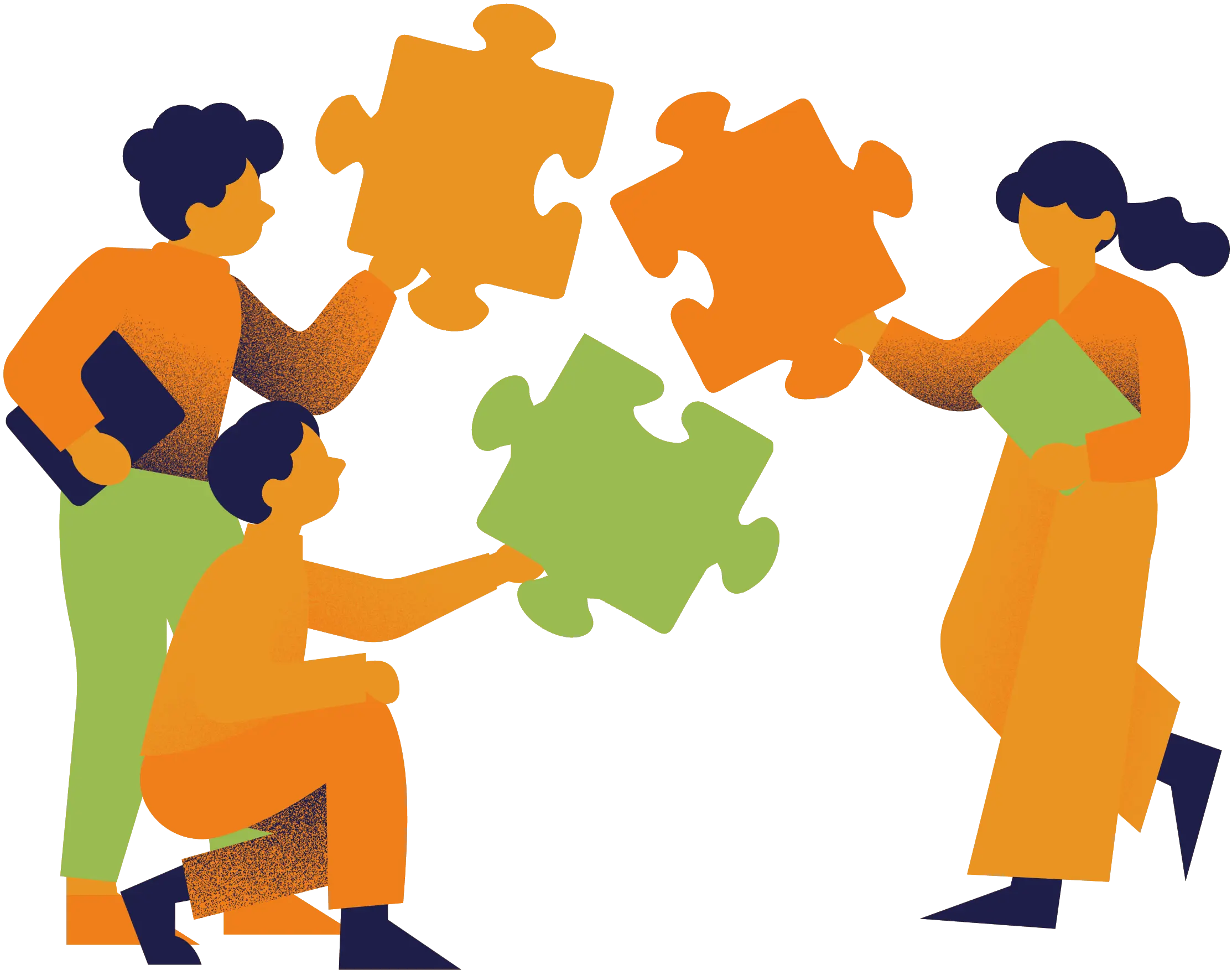 Icon representing teamwork and business collaboration