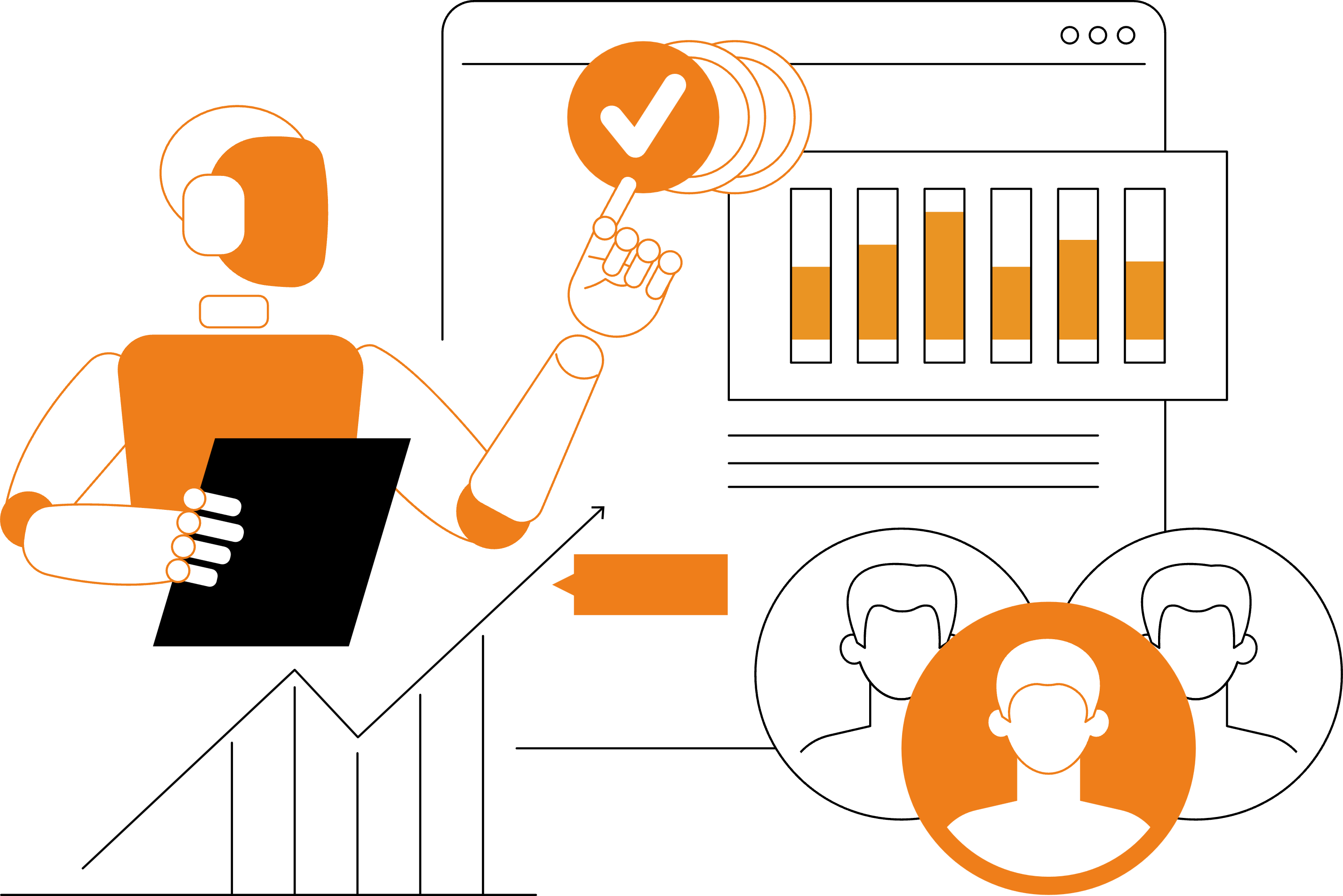 Icon symbolizing positive business impact and measurable results